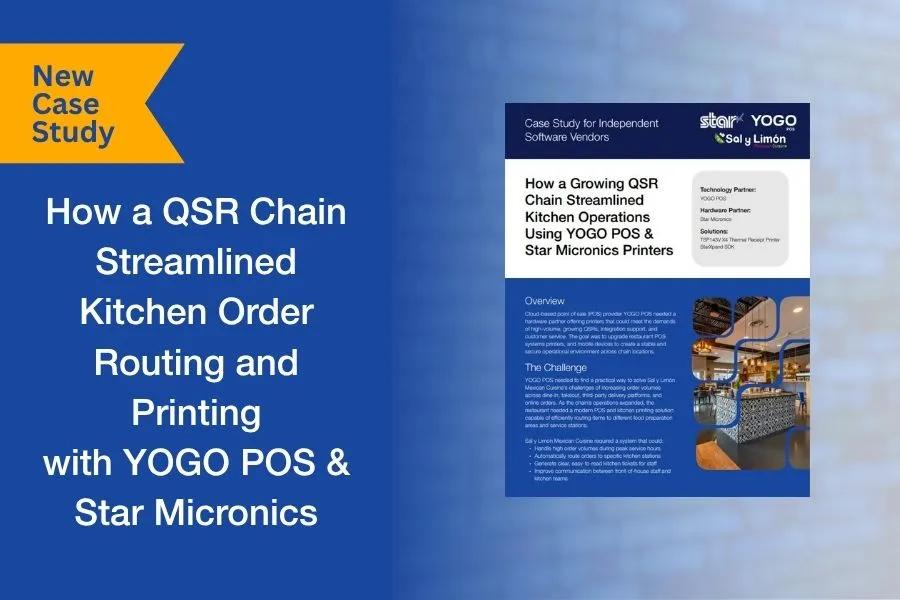 YOGO POS & Star Micronics: Solving Kitchen Routing
